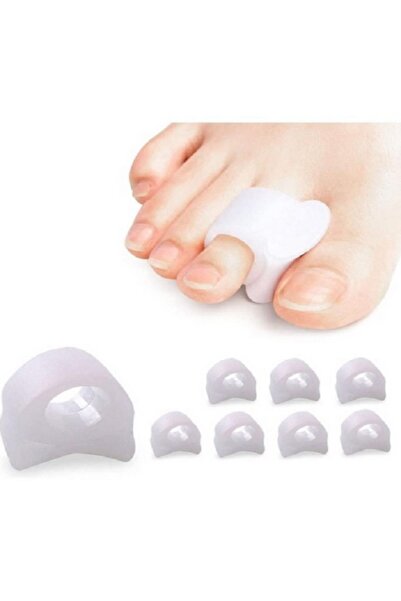 MEDLIVE Ayak Orta Parmak Yüzük Parmak Arası Makaralı Silikon Nasır Tahriş Önl...
