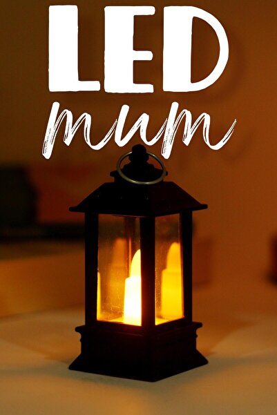 Telvesse Led Mum Mini Dörtgen Tip Pil Dahil Dumansız Alev Ledli Yapay Dekorat...