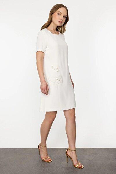 Ekol Minimalist Short Sleeve Midi Dress - Casual & Special Occasions