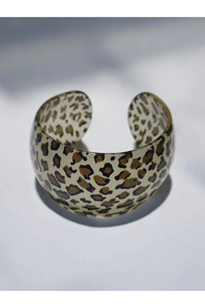 PARLA BİJUTERİ Leopar Desen Kadın Bilezik