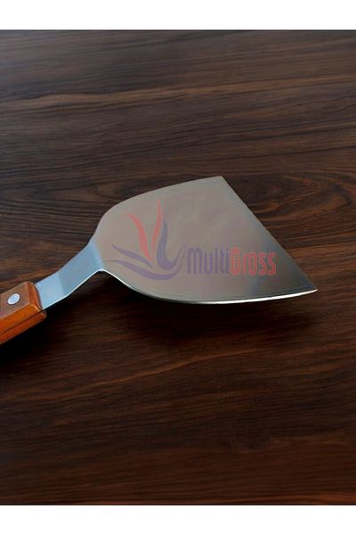 Multiamo Stainless Steel Spatula with Wooden Handle / Pastry Dumpling Hamburger Dessert Digger Baklavacı Spatula