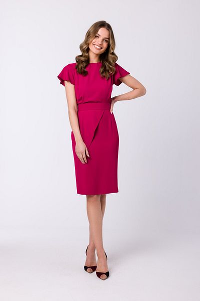 Stylove Rochie creion cu maneci scurte