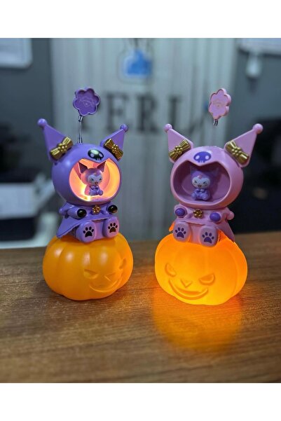 teknotrust Renkli Kuromi Bal Kabağı Gece Lambası, tatlı ve şık tasarım, çocuk odası dekoru için ideal