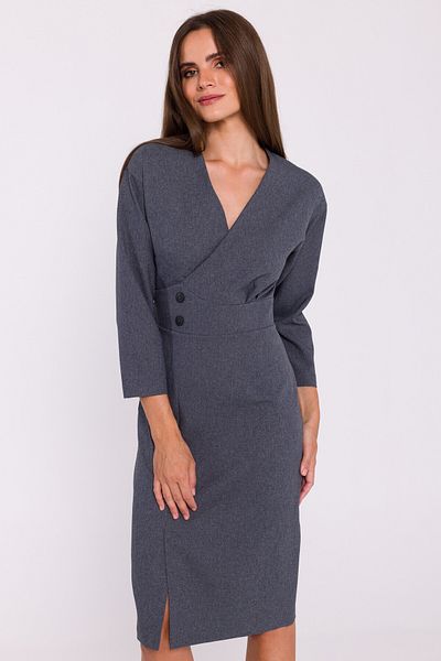 Stylove Midi tužkové šaty s ozdobnými knoflíky