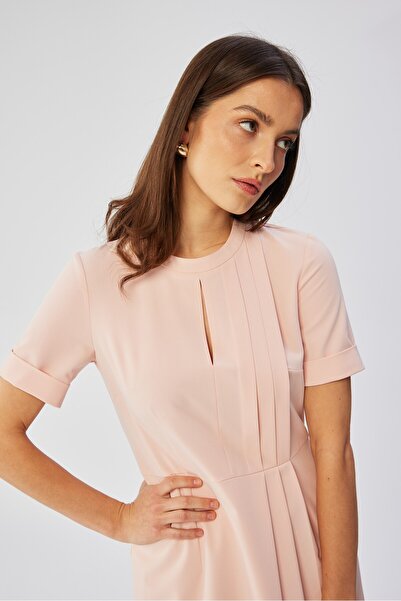 Stylove A-line dress with decorative pleats