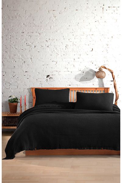 destinyhometex 100% Cotton Waffle Double Bedspread 230X250