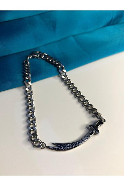 vogutima Erkek Kadın Çelik Bileklik - Zülfikar Kılıcı Hz.ali • Sevgiliye • Eş...