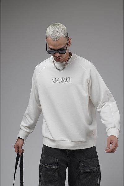 Butik Суитшърт с щампа отпред и кръгло деколте TREND WE
