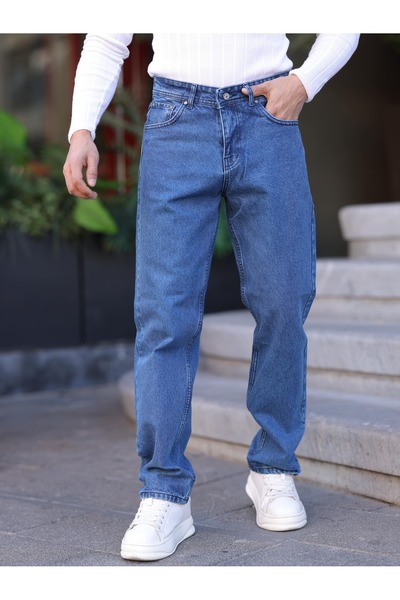 WKM Чоловічі баггі-фіт джинси з деніму