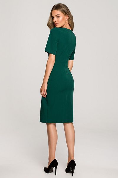 Stylove Rochie creion cu maneca scurta