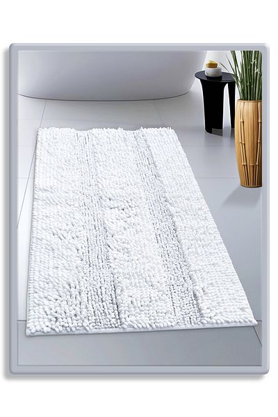 CottonCrafty Σετ πατάκι μπάνιου από βαμβακερό ταφτίνγκ, ζυμαρικά μπάνιου 60x100 εκ.