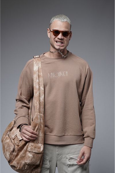 Butik Суитшърт с щампа отпред и кръгло деколте TREND WE