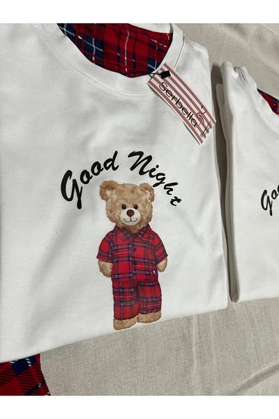 Serbella Women's Pajamas Set - Couple Team Good Night Gingham(Only Women)