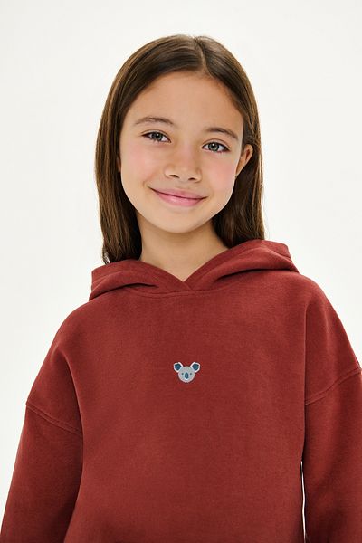 WWF Market Koala Supersoft Kids Pocket Hoodie - Tile