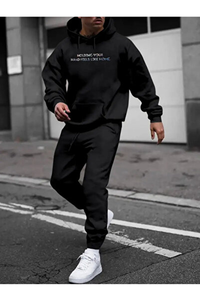 Frisson Set hanorac și pantaloni de jogging galbeni pentru bărbați - Iarnă XX...