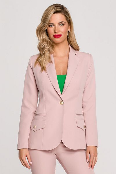 Makover Elegant blazer with decorative buttons