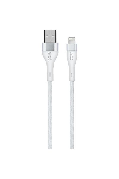 Alfanar 480Mbps 2.4A Braided USB Type-A to Lightning Fast Charging Cable 1m