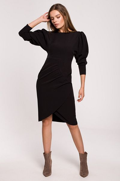 Stylove Dress with puffed sleeves