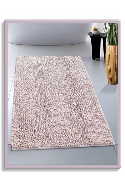 CottonCrafty Σετ πατάκι μπάνιου από βαμβακερό ταφτίνγκ, ζυμαρικά μπάνιου 60x100 εκ.