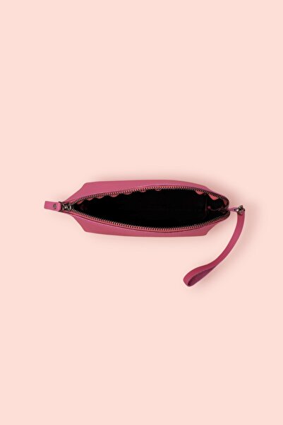 Modica Genuine Leather Women's Handbag Pink Mini Size Daily Use Stylish Zippered Milan