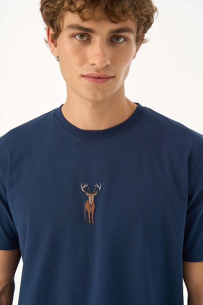 WWF Market Μαλακό μπλουζάκι Navy Blue Deer