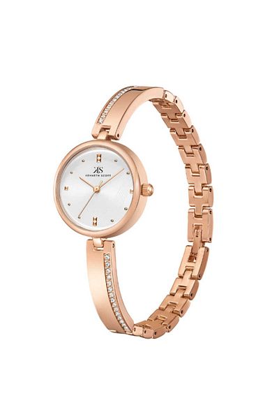 Kenneth Scott Women's Analog White Dial Watch - K23506-RBKW