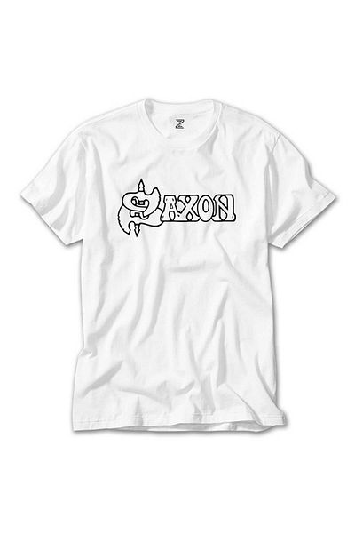 CrowsGate Saxon Logo Text White T-Shirt