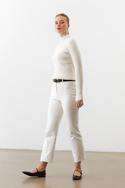 urban focus Half Fisherman Sweater with Slit Detail