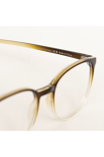 Toz Vintage Green Patterned Bars Vintage & Retro Glasses