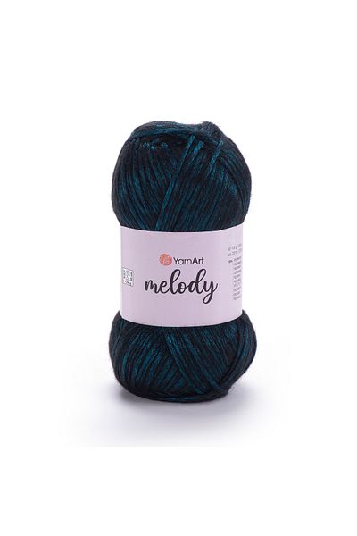Yarnart Melody - Φωτεινό Χειροποίητο Πλεκτό Σπάνιο Petrol Green-890