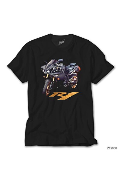 CrowsGate Черна тениска Yamaha R1