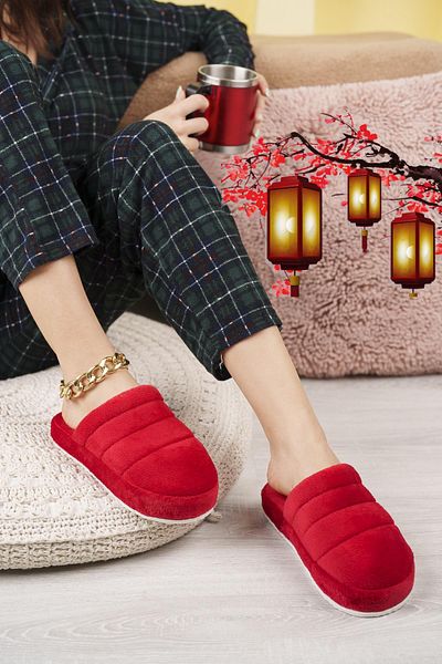 Moda Frato Modafrato SMT-03 Γυναικείες παντόφλες εσωτερικού χώρου Χειμερινές παντόφλες