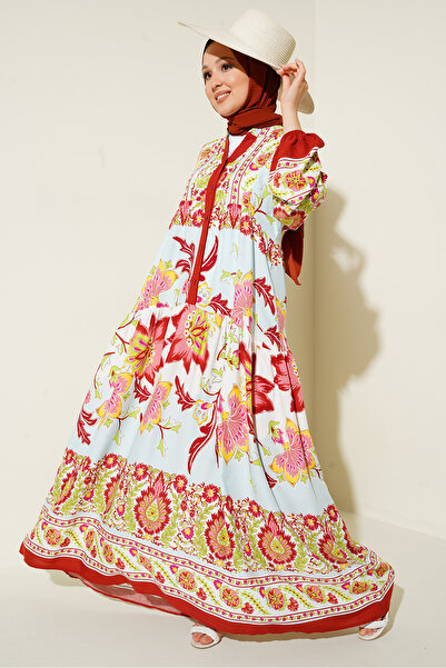 Bigdart 2423 Rochie Hijab Authentic Model - D. Claret Red