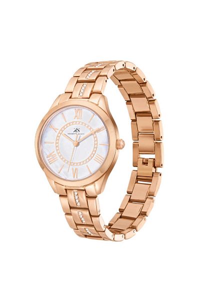 Kenneth Scott Women's Analog White Dial Watch - K23510-RBKW