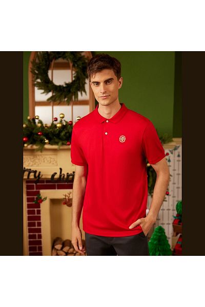 Giordano Men's Embroidered Polo