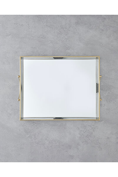English Home Marsilya Dekoratif Tepsi 38.3x28x5cm Gold