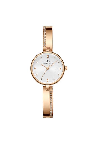 Kenneth Scott Women's Analog White Dial Watch - K23506-RBKW