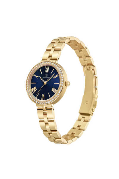 Kenneth Scott Women's Analog Blue Dial Watch - K23502-GBGN