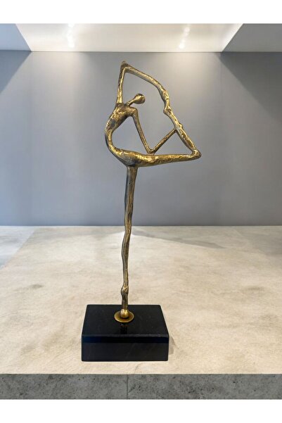 Mioletti Hakiki Bronz Soyut Balerin Dekoratif Heykel Obje