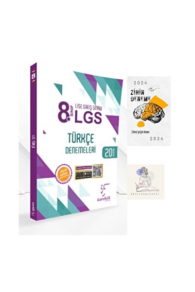 Karekök Yayınları TÜRKÇE 8.SINIF KAREKÖK DENEME+ZİHİN DENEME-KK71