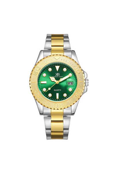 Kenneth Scott Men's Analog Green Dial Watch - K23022-TBTH