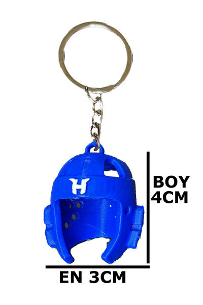 hakuof Breloc Cască Taekwondo, Breloc pentru chei, Protecție cap, Cască Taekwondo din plastic