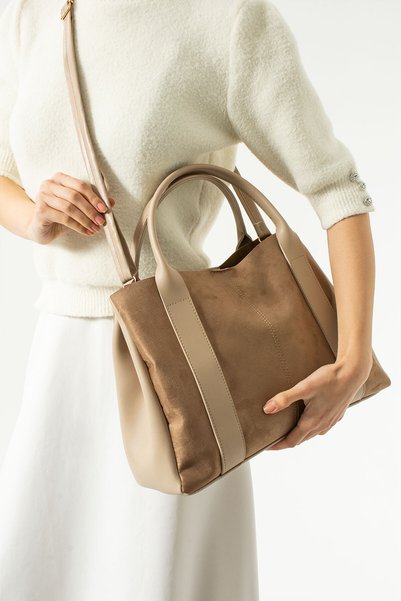 Kaya Bag Mink Women's Handbag and Crossbody Bag 27X43 Size