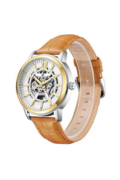 Kenneth Scott Men's Automatic  White Dial Watch - K24323-TLFW