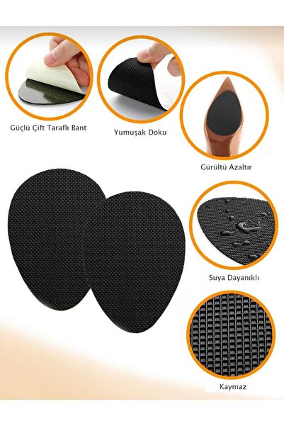 lawrenceshop 1 Çift 2 Adet Kaydırmaz Yapışkanlı Topuklu Ayakkabı Tabanı Tabanlığı