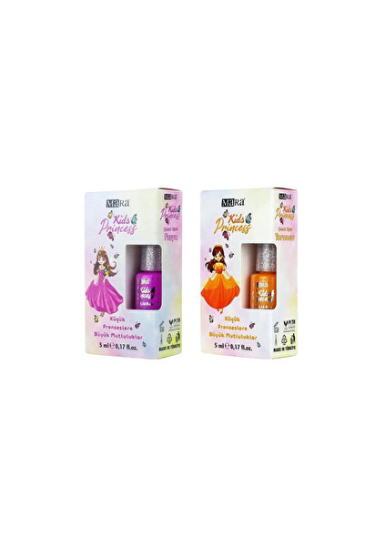 Mara Kids Princess Fuşya -Turuncu 2 li oje