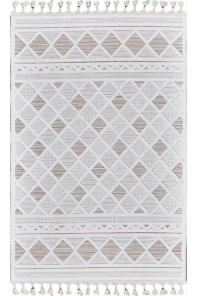 GÜMÜŞSUYU Deco Alvin 12731 Yeni Yüksek Kalite Modern Kabartmalı Örgü Saçaklı ...