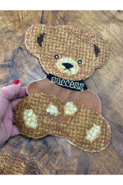 Gönülden Tasarım 24x19 cm Punch Weaving - Urs și Arma Cusut Applique