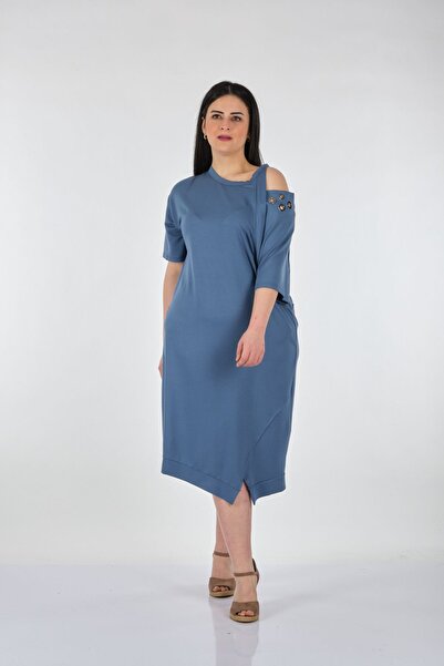 Vedi -bb Одноплечове oversize-плаття середньої довжини для щоденного носіння - зручне та стильне