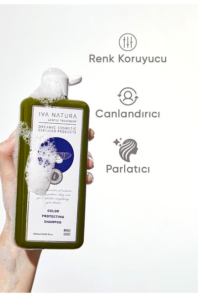 Iva Natura Anti-Hair Loss Nourishing - Color Protecting Shampoo Organic Certified 350ml